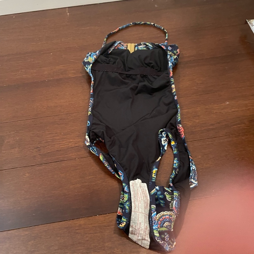 nwt j crew Paisley Print Swimsuit - Multicolor size 0 - Picture 3 of 6